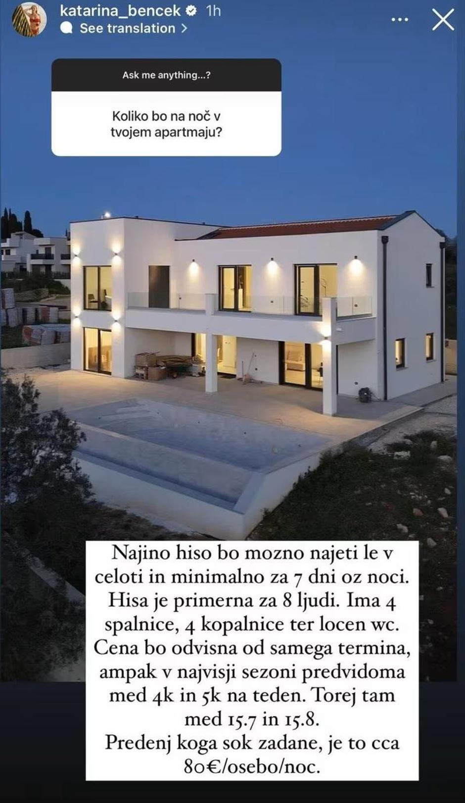 Katarina Benček | Avtor: instagram