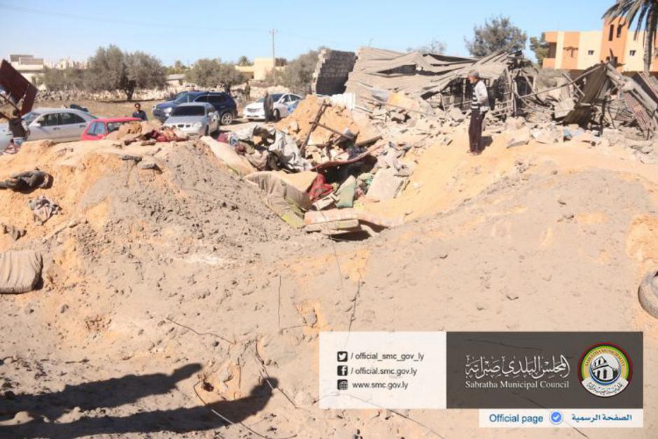 Ruševine ameriškega bombardiranja | Avtor: saratha.gov.ly