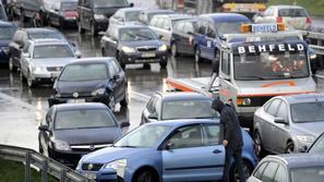 Verižno trčenje v Nemčiji.