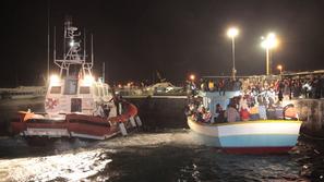 Begunci na otoku Lampedusa