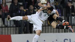 Tako je izgledal padec, pri katerem se je poškodoval Zlatan Ljubijankić. (Foto: 