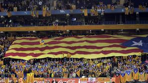 Katalonija Nigerija prijateljska tekma Barcelona katalonska zastava