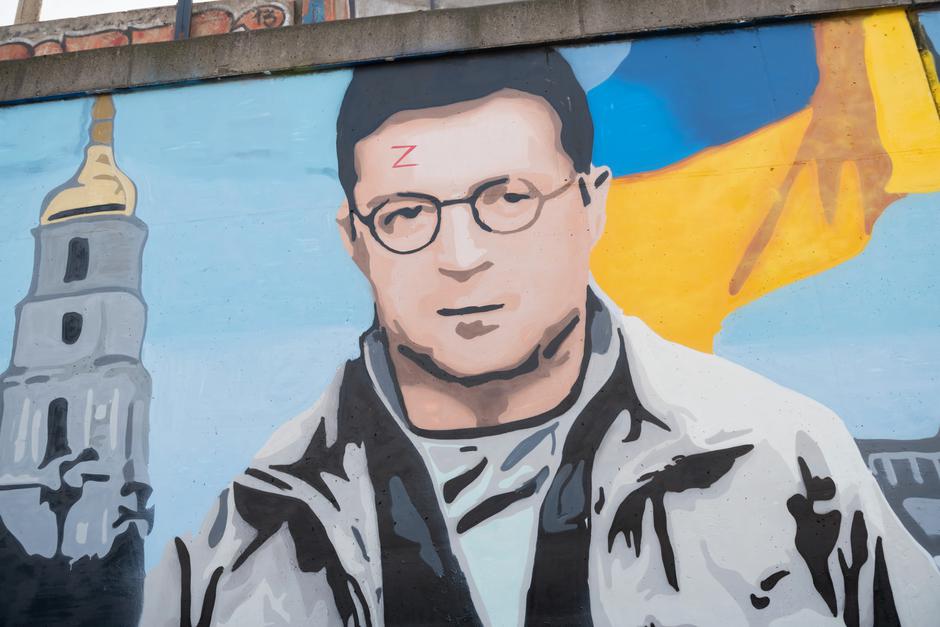 Volodimir Zelenski grafit | Avtor: Epa