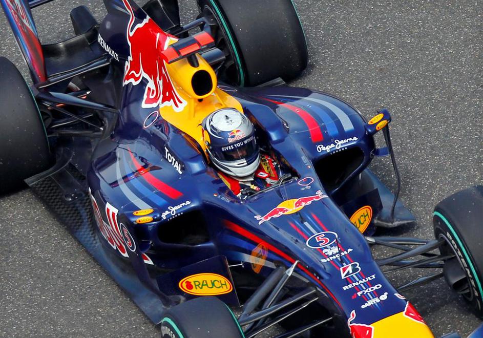 VN KItajske kvalifikacije Sebastian Vettel Red Bull
