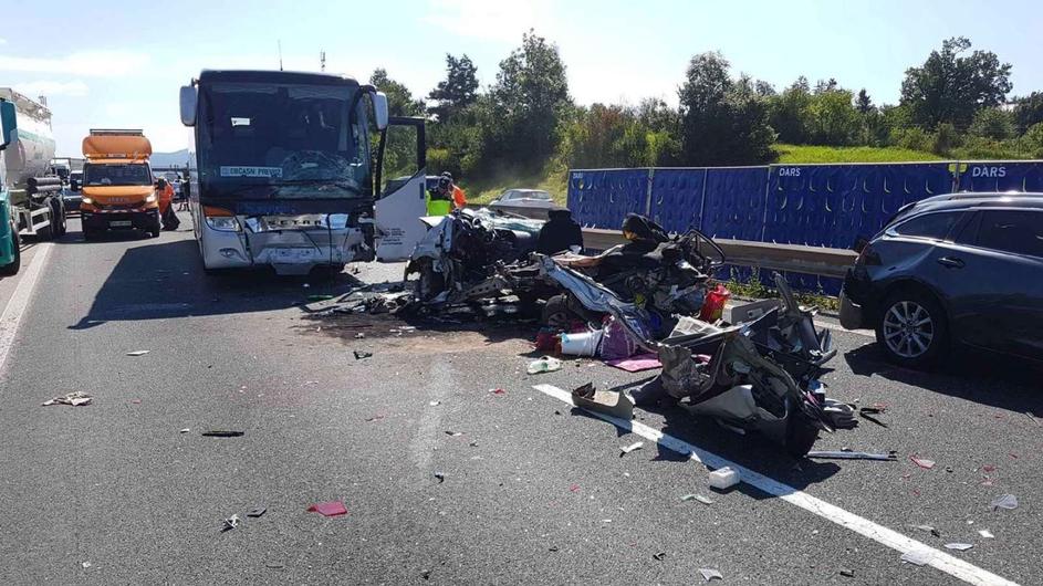 Smrtna prometna nesreča na primorski avtocesti
