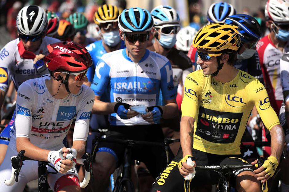 Tadej Pogačar, Primož Roglič | Avtor: Epa