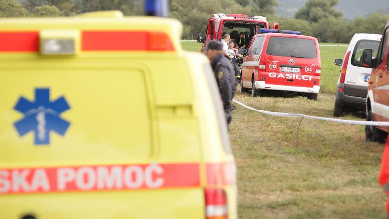 Nesreča balona v Ljubljani.
