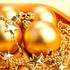 okraski, božič, prazniki, zlate krogle