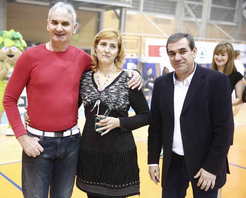 Roman Volčič (desno) (Dan slovenske košarke)