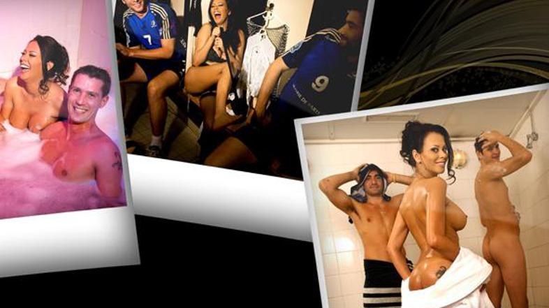 Na srečanju s porno igralko Olivijo Del Rio so se igralci Paris Volley sprostili