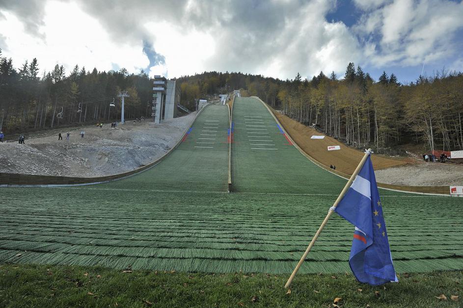 planica skakalnica zastava evropska unija otvoritev odprtje