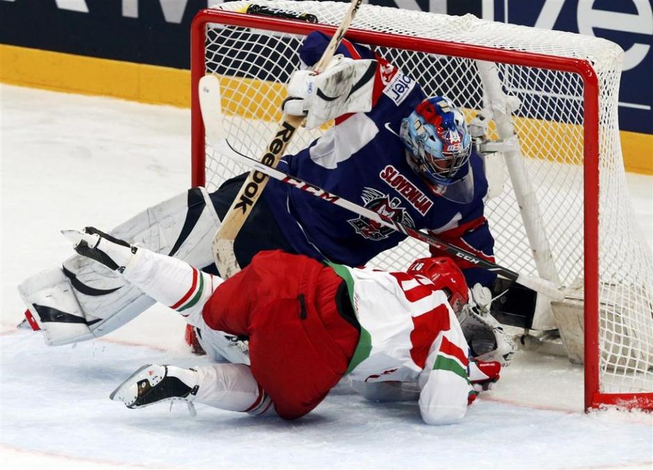 Kristan Kolcov Belorusija Slovenija SP svetovno prvenstvo Stockholm | Avtor: Reuters