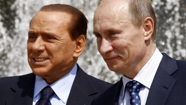 Berlusconi in Putin - premierja do smrti. (Foto: Reuters)