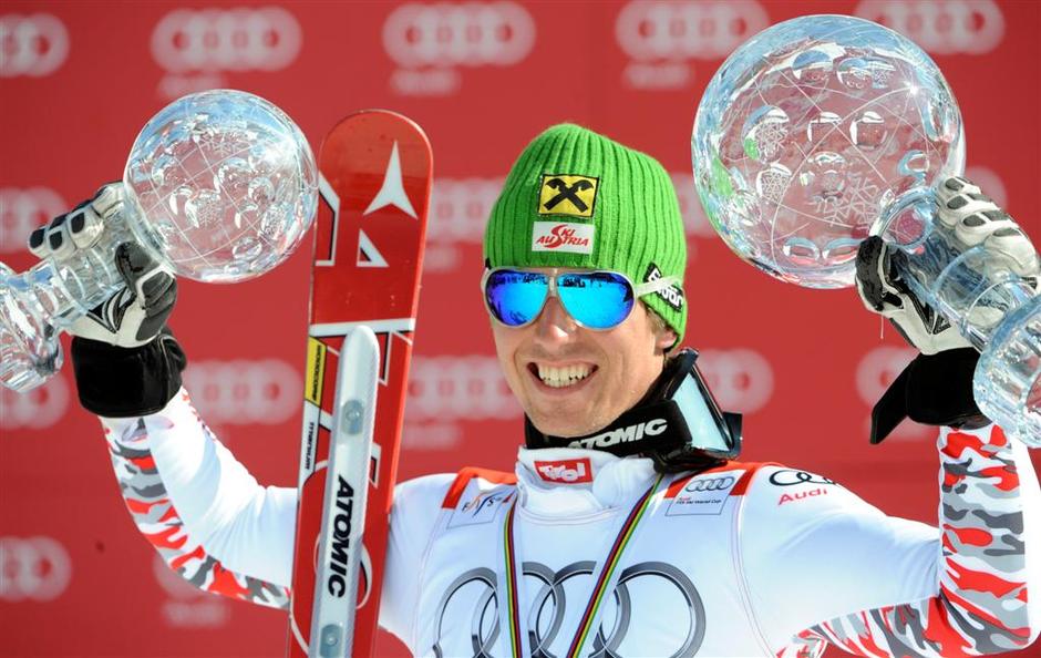 Hirscher globus Schladming finale svetovni pokal alpsko smučanje slalom | Avtor: Reuters