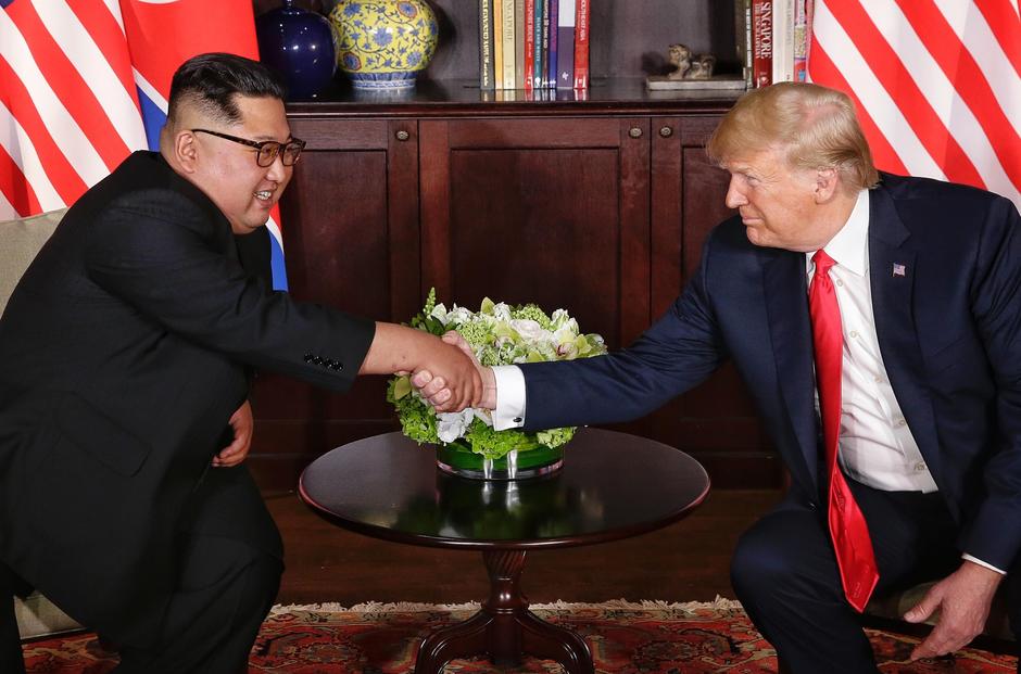 Kim Džong Un Donald Trump Singapur srečanje | Avtor: Epa