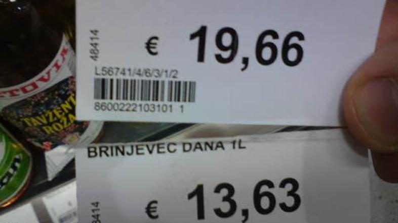 Nekatere podražitve naj bi bile tudi 50-odstotne.