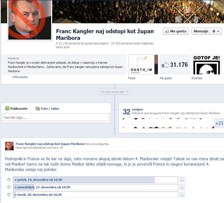 Kangler nova vstaja  | Avtor: Facebook