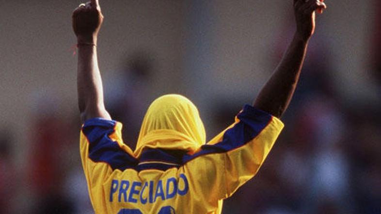 Kolumbijec Leider Preciado si bo zapomnil svoj stoti gol za Santa Fe. Veselje ga