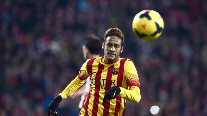 Neymar na tekmi med Barcelono in Atheltic Bilbaom