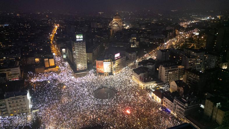 Beograd protesti 15. marec