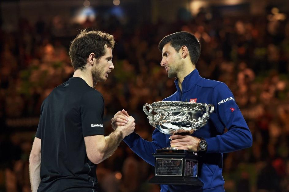 Andy Murray Novak Đoković OP Avstralije Melbourne finale