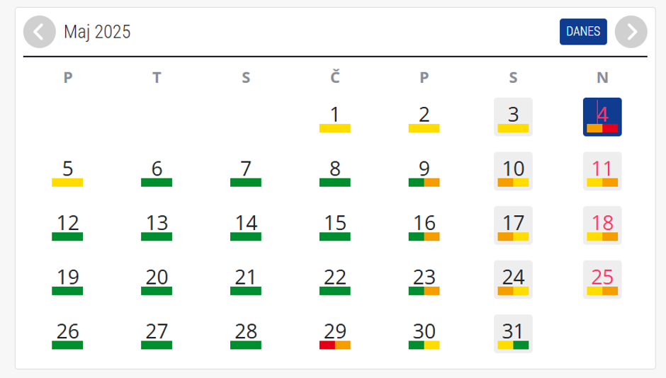 Prometni koledar za maj | Avtor: Promet.si