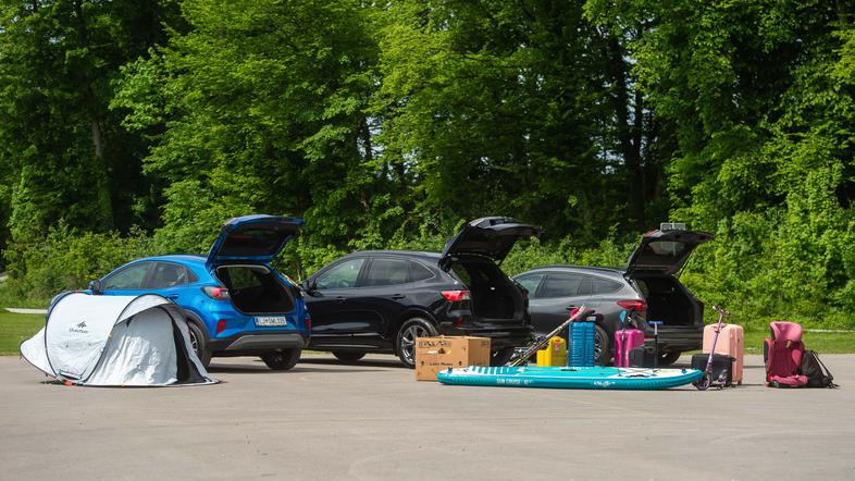 Ford družinski avto primerjava nalaganje prtljage