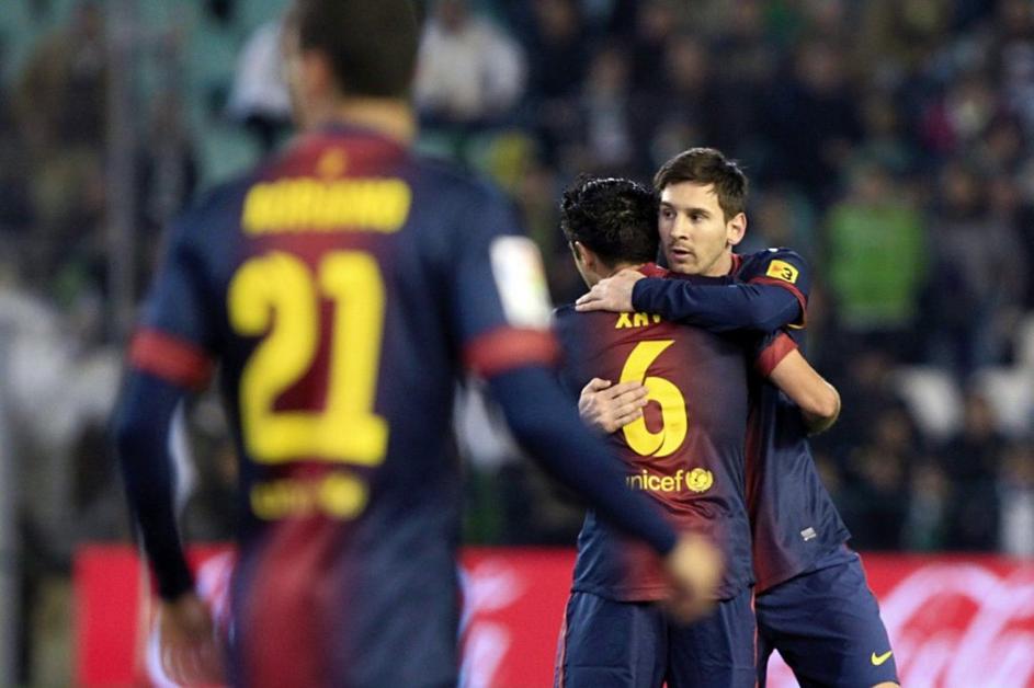Messi Xavi Adriano Real Betis Barcelona Liga BBVA Španija liga prvenstvo