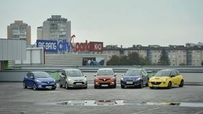 slovenija 14.10.13, avto leta, kategorija mestni avto, Renault Clio, Ford B max,