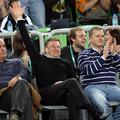 Župan Zoran Janković je vselej v prvi vrsti na tekmah Evrolige. (Foto: Boštjan T