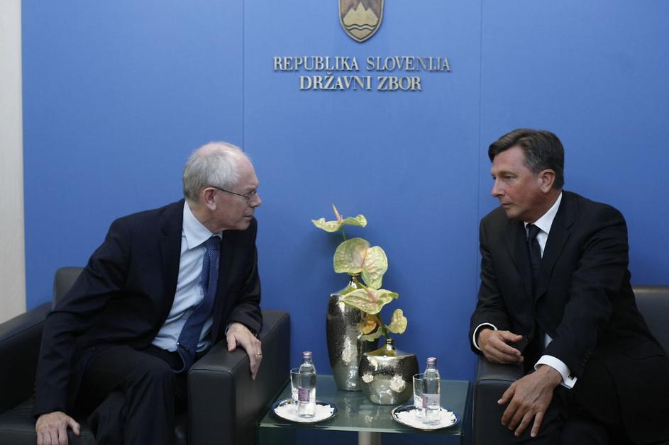 Herman Van Rompuy in Borut Pahor