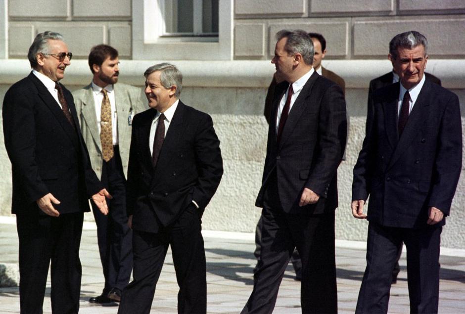 Franjo Tudjman, Milan Kučan in Slobodan Milošević | Avtor: Reuters