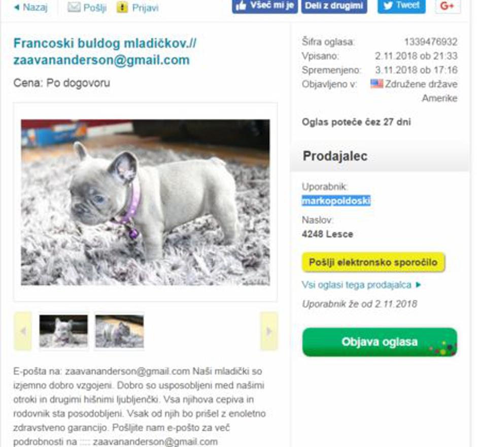  | Avtor: Uprava RS za varno hrano, veterinarstvo in varstvo rastlin