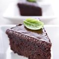 Sladkali se bodo s čokoladno tortico s karamelno omako in meto. (Foto: shutterst