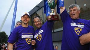 Ante Šimundža (skrajno levo) je zadovoljen z vzdušjem pred sredino tekmo proti Z