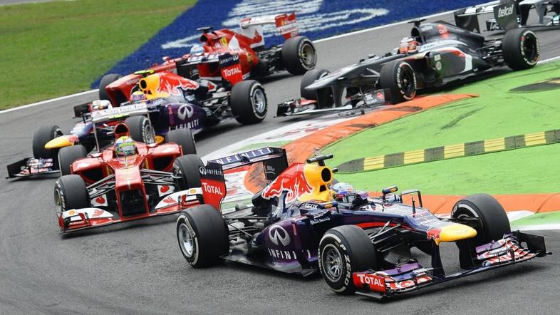 Vettel Massa Webber Alonso VN Italije velika nagrada Monza formula 1