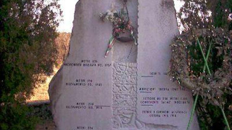 Spomenik žtrvam v fojbah v Italiji.
