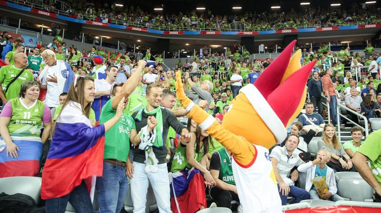 slovenski navijači zagreb ep 2015 košarka