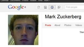 Profil Marka Zuckerberga, ustanovitelja Facebooka, na Google Plus.