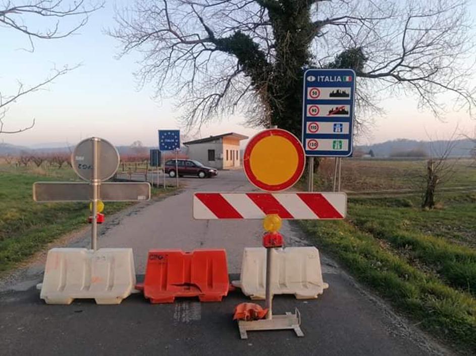 mejni prehod Vipolže zaprtje Italija
