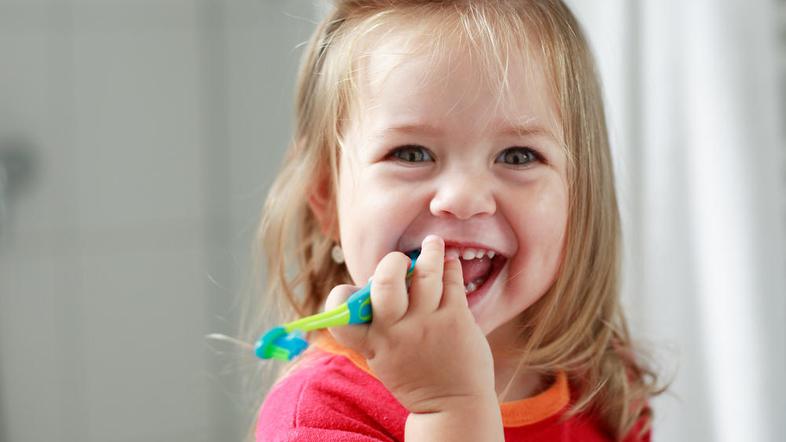 Ščetko lahko otroku predstavite tudi kot pisano igračko, saj se bo tako prej nav