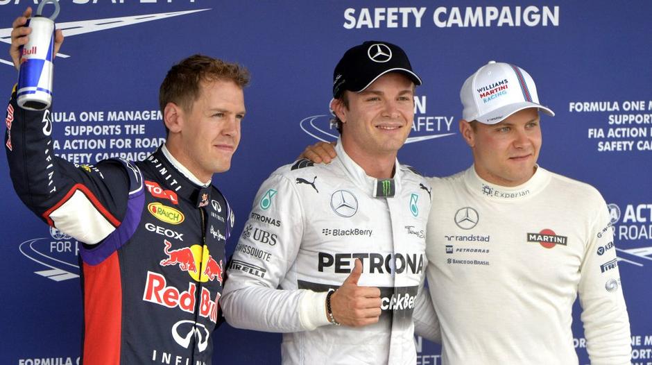 Vettel, Rosberg, Bottas | Avtor: EPA