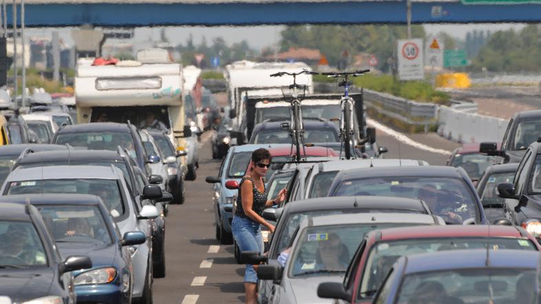 Kolone na italijanski avtocesti