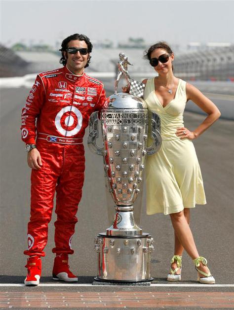 Indy 500 zmagovalec 2010 Dario Franchitti Ashley Judd