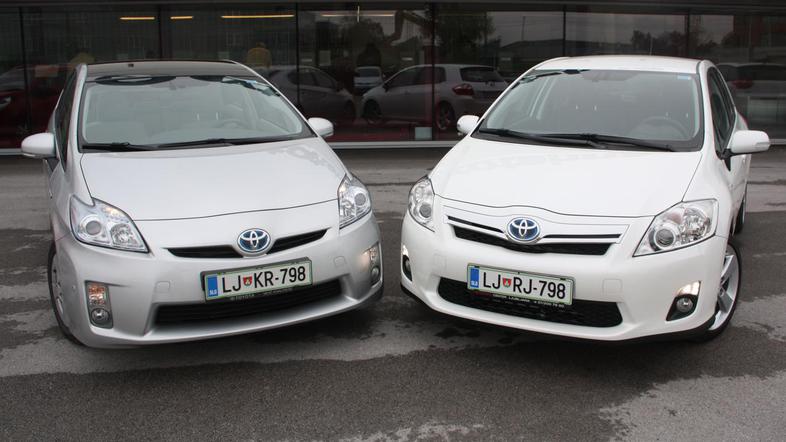 Toyota auris in prius
