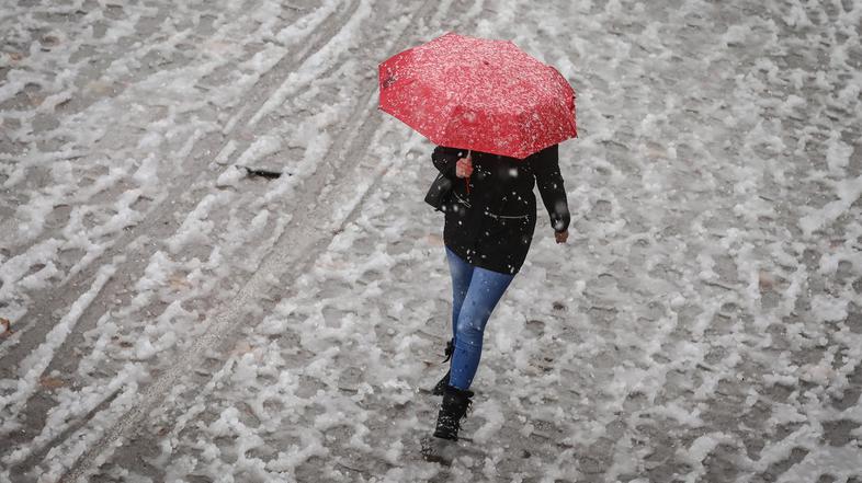 sneg Ljubljana Slovenija