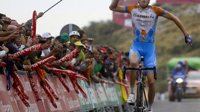 Ryder Hesjedal je bil najhitrejši na zahtevni gorski etapi.