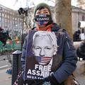 Protest za izpustitev Juliana Assanga