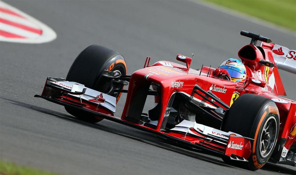 Alonso Ferrari Silverstone trening formula 1 velika nagrada Velike Britanije