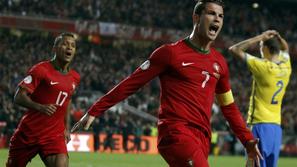 Ronaldo Nani Portugalska Švedska dodatne kvalifikacije Lizbona